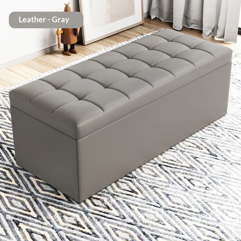 150cm Discreet End of Bed Storage Bench Large Privacy Ottoman for Dolls and Personal Items