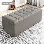 150cm Discreet End of Bed Storage Bench Large Privacy Ottoman for Dolls and Personal Items