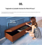 Premium Lockable Storage Bench Large Capacity Discreet Privacy Cabinet for Adult Products