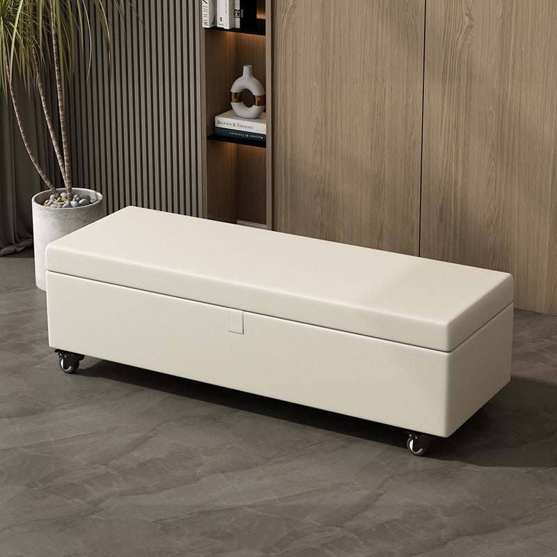 Multifunctional Privacy Storage Sofa Stool with Lock and Wheels Discreet Doll Storage Cabinet