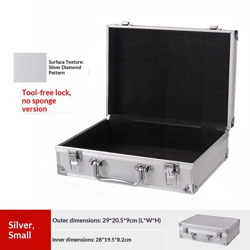 Premium Aluminum Briefcase with 3-Digit Combination Lock Discreet Privacy Storage Case