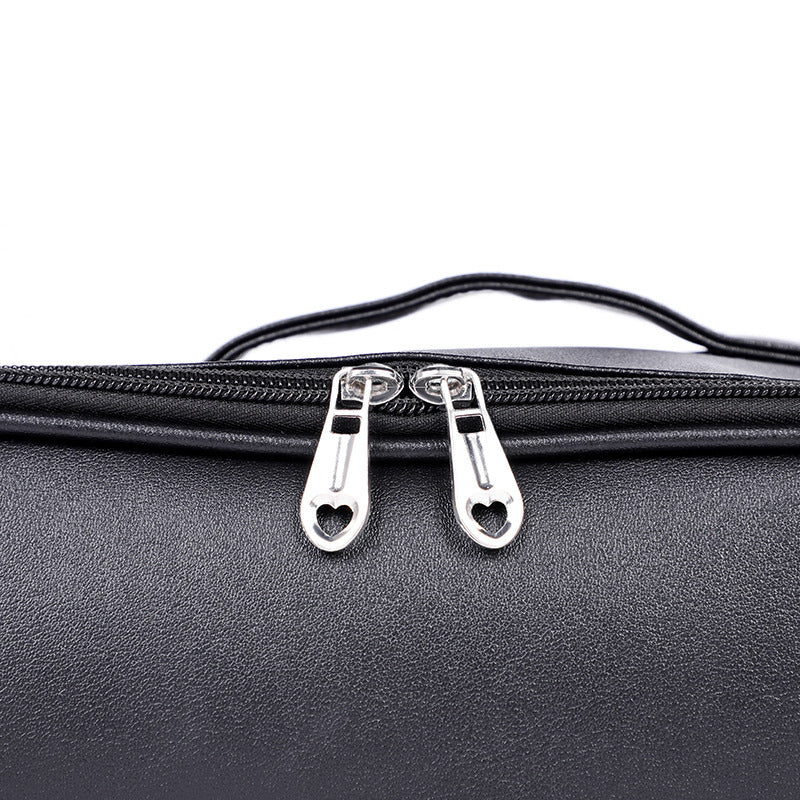 Premium PU Leather Waterproof Storage Bag for Adult Toys and BDSM Gear Discreet Carrying Case