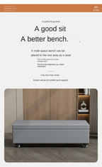 Multifunctional Privacy Storage Sofa Stool with Lock and Wheels Discreet Doll Storage Cabinet