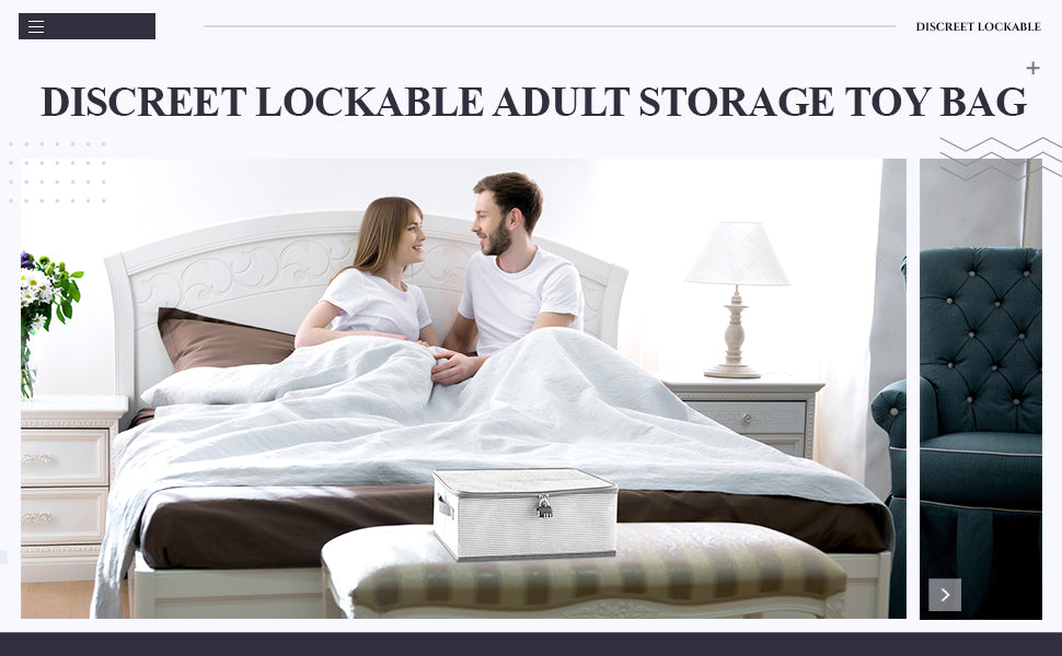 Discreet Lockable Storage Box with Password Lock for Personal Items and Accessories