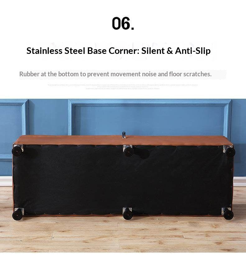 Premium Lockable Storage Bench Large Capacity Discreet Privacy Cabinet for Adult Products