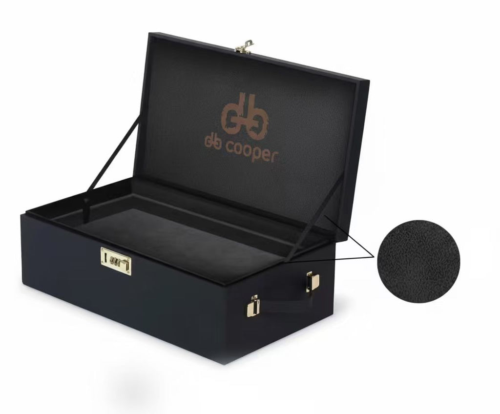 Premium Discreet Lockable Storage Box with Combination Lock - IPX7 Waterproof PU Leather