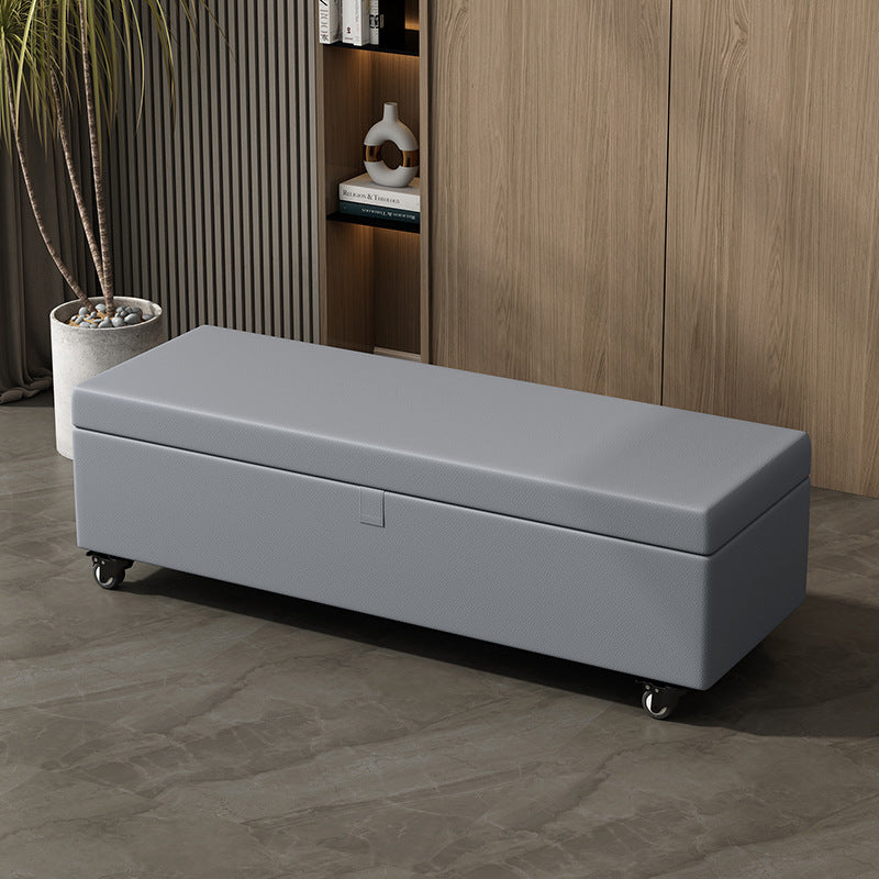 Multifunctional Privacy Storage Sofa Stool with Lock and Wheels Discreet Doll Storage Cabinet