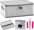 Discreet Lockable Storage Box with Password Lock for Personal Items and Accessories