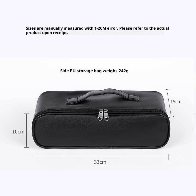 Premium PU Leather Waterproof Storage Bag for Adult Toys and BDSM Gear Discreet Carrying Case