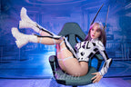 Tenear - Pink Cyber Cosmic (5'4" Premium Platinum Silicone) (app)