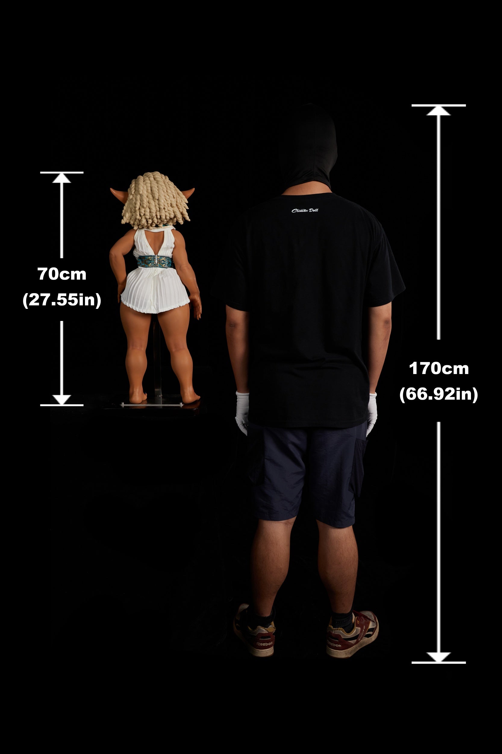 70cm Goblin Style Full Silicone Adult Doll Si70cm AT Tan Skin